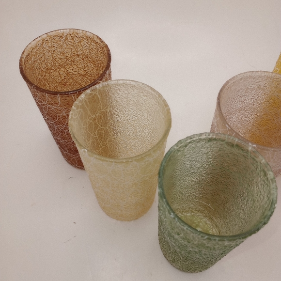 Vintage Spaghetti String Glasses MCM Set of 5 - Picture 7 of 7